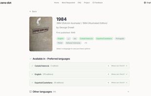 Search result with 3 prefered languages