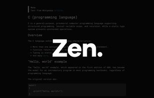 Zen Editor screenshot 1