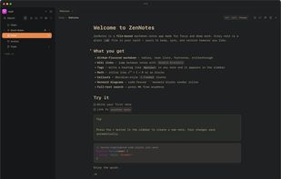 Zen Notes screenshot 1