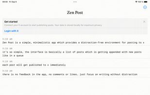 Zen Post screenshot 1