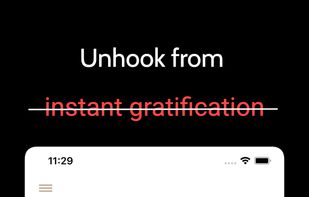 Unhook from instant gratification- Clean Home page