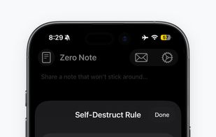 Zero Note screenshot 1
