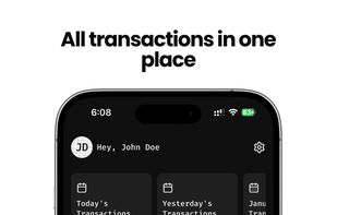 Track all your expenses in a single, clean timeline.
Quickly see today’s, yesterday’s, and monthly totals without distractions.