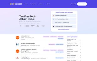 Zero Tax Jobs Landing Page