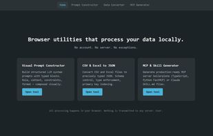 zerodatatools Visual Prompt Constructor screenshot 1