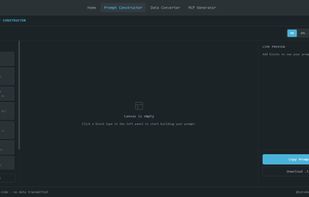 zerodatatools Visual Prompt Constructor screenshot 1