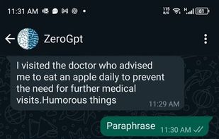 ZeroGPT screenshot 1