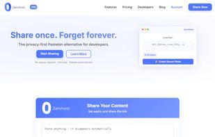 ZeroHost screenshot 1
