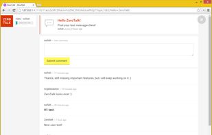 ZeroTalk screenshot 2