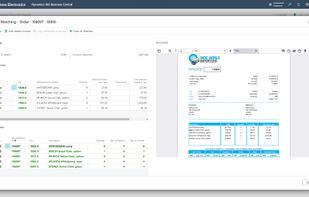 Automatically match purchase invoices to purchase orders and receipts