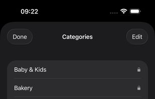 It automatically categorizes your items