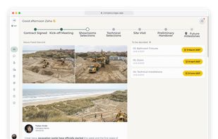 Client Portal: dashboard for a construction project