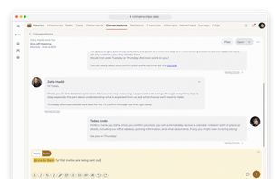 Team Portal: collaborative conversations with internal notes and tagging