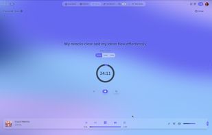 A space for focusing with pomodoro timer