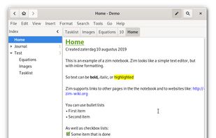 Zim screenshot 1