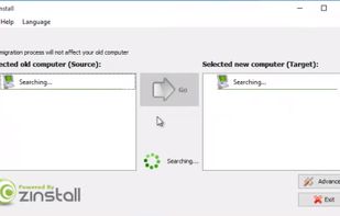 Zinstall Backup screenshot 1