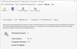 ZIP Password Cracker Expert screenshot 1