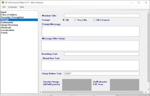 ZIP Self Extractor Maker screenshot 1