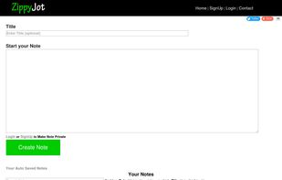 Zippyjot.com screenshot 1