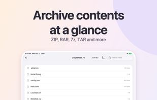 iPad: archive browsing, search and extraction