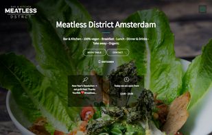 Opening page with full screen slider