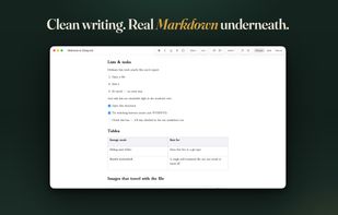 Edit a formatted Markdown document directly in Preview.
