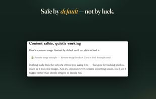 Remote images stay blocked until you choose to load them.