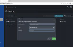 registering a user