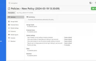 Setting backup Policies