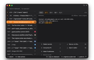 History Window. 
Search, filter, apply actions to whole your clipboard history.
Do everything all clipboard managers can do.
