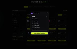 7 onchain actions executing in one transaction — 
GM, GN, Deploy NFT, Token, Contract, Collection, Mint.