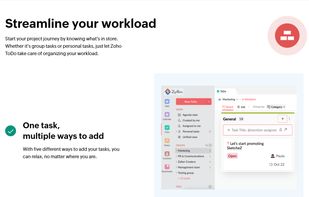 Zoho ToDo screenshot 1