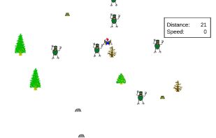 Zombie SkiFree screenshot 1