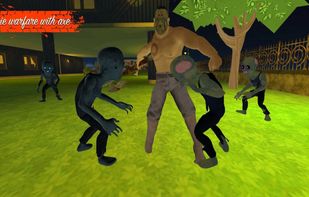 Zombie warfare with Axe screenshot 1