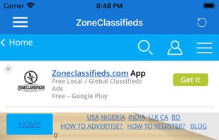 ZoneClassifieds screenshot 1