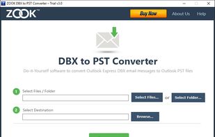 ZOOK DBX to PST Converter screenshot 1