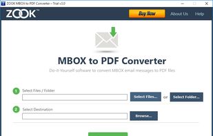 ZOOK MBOX to PDF Converter screenshot 1