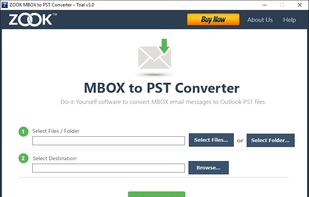 ZOOK MBOX to PST Converter screenshot 1