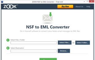 ZOOK NSF to EML Converter screenshot 1
