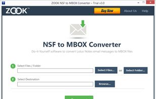 ZOOK NSF to MBOX Converter screenshot 1