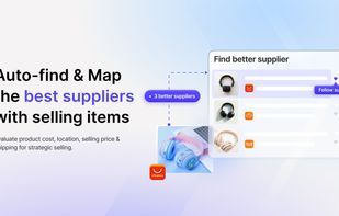 Auto find & map the best suppliers with selling items
