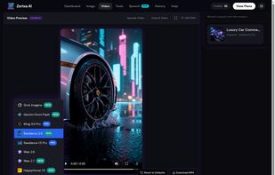 Create cinematic AI videos with advanced video generation models