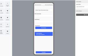 Choose from the many available components to configure every Screen as per your need.