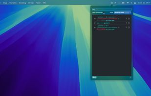 Zshistory screenshot 1