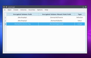 zuluCrypt screenshot 1