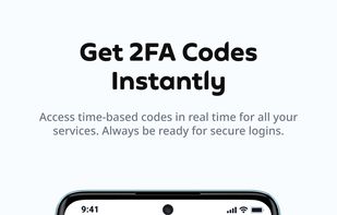 Generate secure time-based one-time passwords (TOTP) for all your connected accounts. Access verification codes instantly, even without an internet connection.