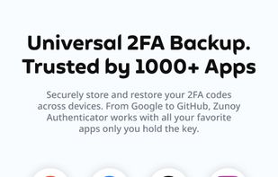 Securely back up and restore your authenticator codes while using the same app across popular services like Google, GitHub, Microsoft, Discord, Dropbox, and many more.