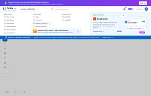 The FreeWhiteBoard workspace provides everything you need to organize ideas, manage boards, export your work, and collaborate with others. Access board settings, sharing options, and drawing tools from a clean, browser-based interface.