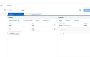Configure mock API endpoints by defining request methods, query parameters, headers, authorization, and custom JSON responses without writing backend code.