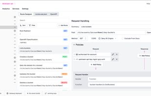 Zuplo Portal let's you easily build and manage APIs with our Route designer which works on top of your OpenAPI specification